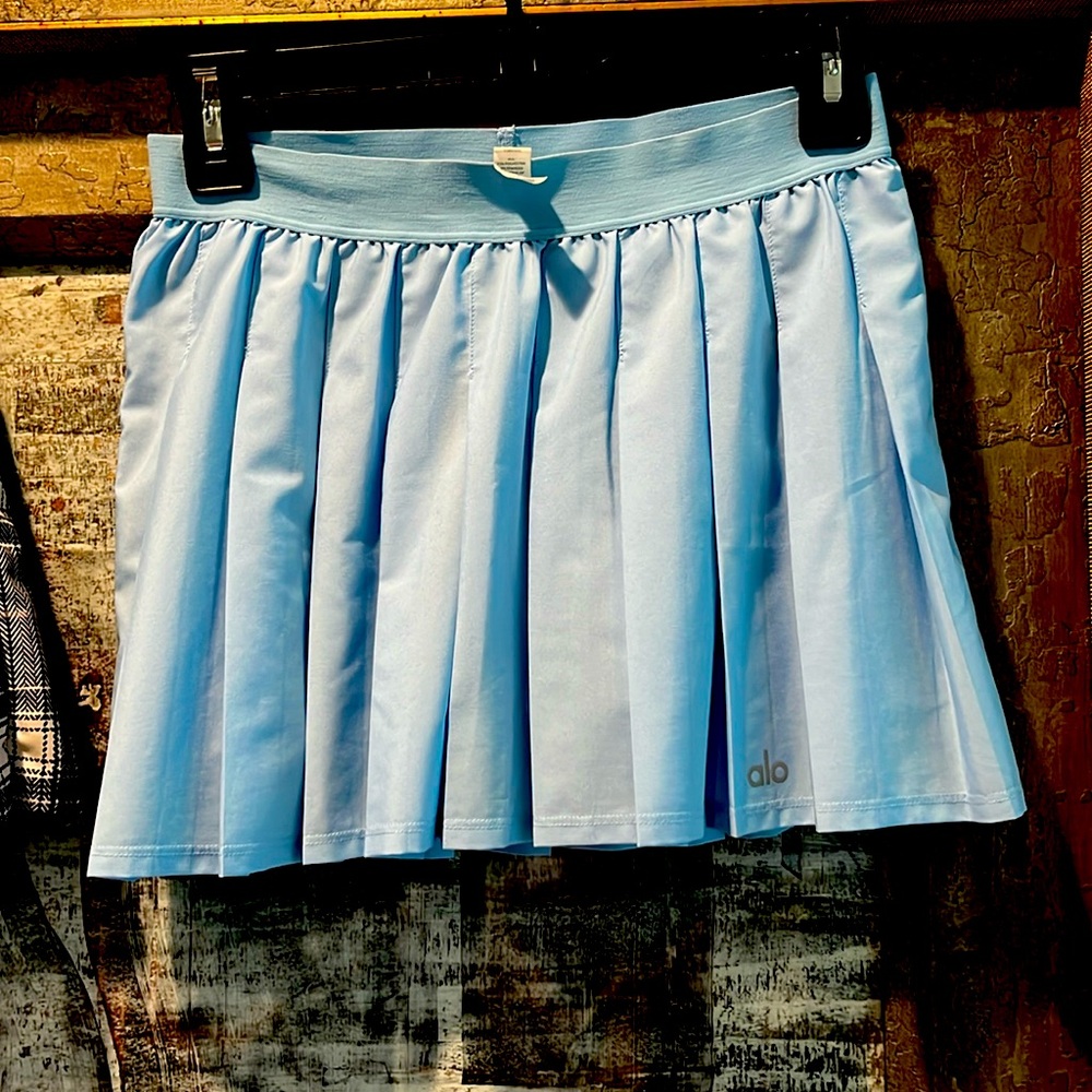 Alo Varsity Tennis Skirt, blue skies, S